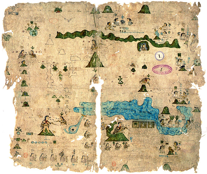 The Codex Xolotl is one of the earliest examples of native Mesoamerican map representations.