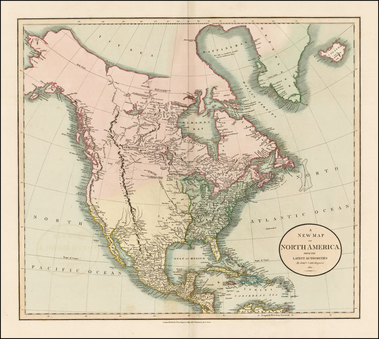 Map available to Joseph Smith in the early 1800's, done by John Carry, in 1811.